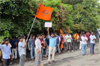 ABVP protests at Mangalore University over MBA lab fee, staff shortage and student issues